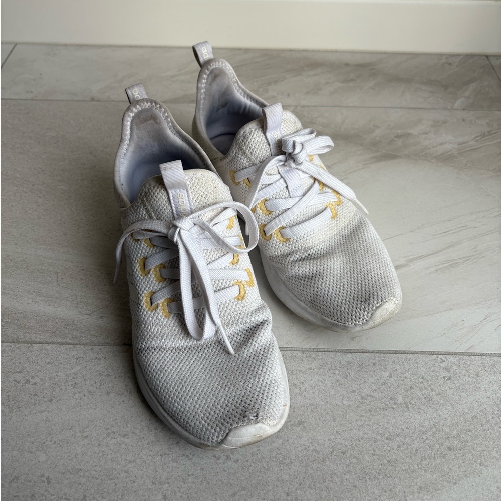 adidas White Athletic Cloudfoam sneakers